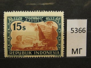 Фото марки Индонезия 1947г *
