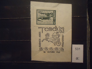 Фото марки Аргентина Вырезка из конверта
