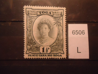 Фото марки Брит. протекторат Тонга 1935г **