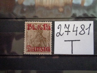 Фото марки Данциг 1920г *