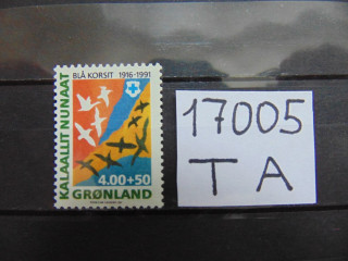 Фото марки Гренландия марка 1991г **