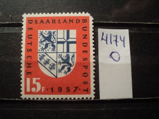 Фото марки Германия СААР 1957г **