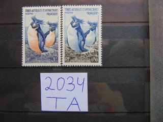 Фото марки Французская Антарктика 1956г **