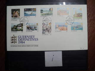 Фото марки Брит. Герсей 1984г конверт FDC