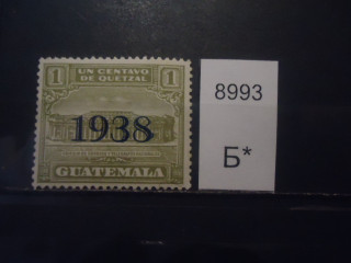 Фото марки Гватемала 1938г надпечатка **