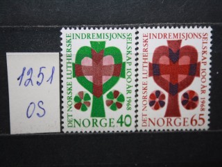 Фото марки Норвегия 1968г серия **