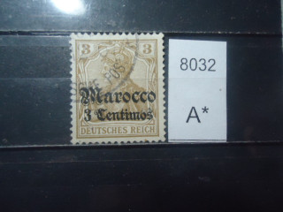 Фото марки Германская оккупация Марокко 1900г