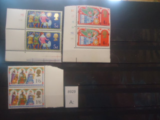 Фото марки Великобритания 1969г сцепки серия по две шт **