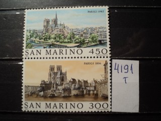 Фото марки Сан Марино серия 1982г **