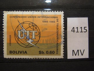 Фото марки Боливия 1968г