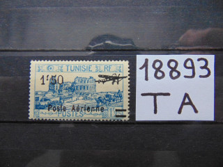 Фото марки Тунис марка авиапочта 1927г *