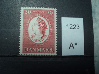 Фото марки Дания 1954г **