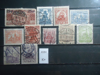 Фото марки Польша 1914г Набор марок