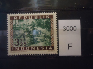 Фото марки Индонезия 1948г **