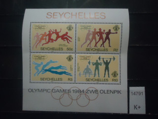 Фото марки Сейшельские острова 1984г блок **