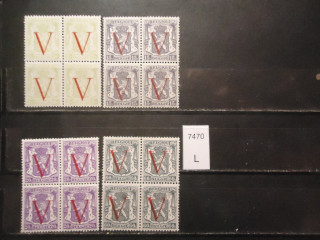 Фото марки Бельгия 1944г серия кв блоков **