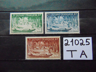 Фото марки Французская Гвиана 1947г **