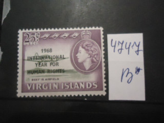 Фото марки Брит. Виргинские острова 1968г надпечатка **