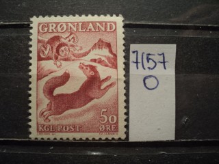 Фото марки Гренландия 1966г **
