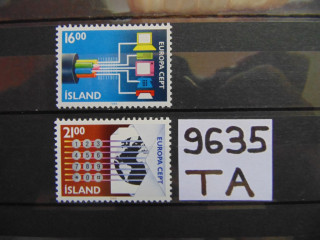 Фото марки Исландия серия 1988г **