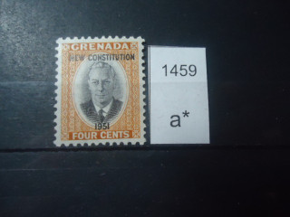 Фото марки Брит. Гренада надпечатка 1951г **