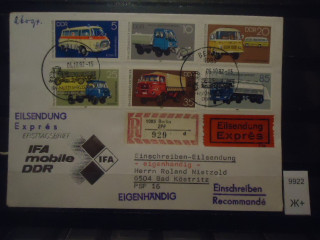Фото марки Германия ГДР 1982г конверт