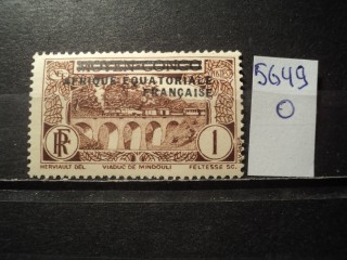 Фото марки Франц. Экватор. Африка 1936г *
