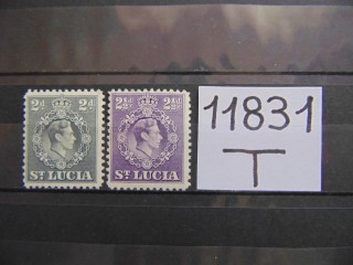 Фото марки Британская Св. Люсия 1938г **