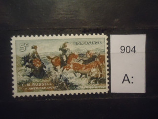 Фото марки США 1964г **
