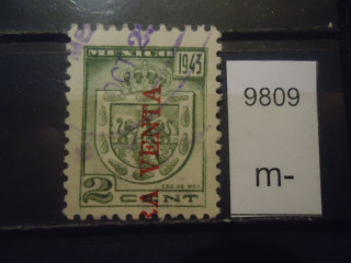 Фото марки Мексика надпечатка