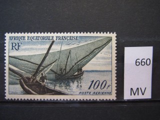 Фото марки Франц. Экваториальная Африка 1955г *