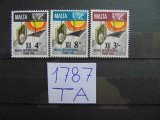 Фото марки Мальта серия 1968г **
