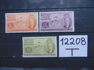 Фото марки Британские Виргинские острова 1951г *
