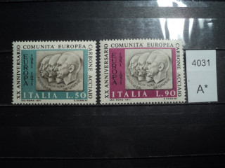 Фото марки Италия серия 1971г **