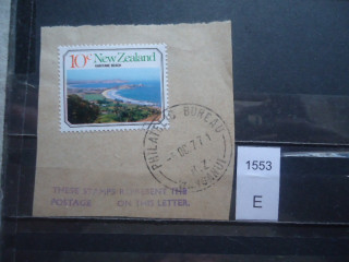 Фото марки Новая Зеландия /вырезка из конверта/