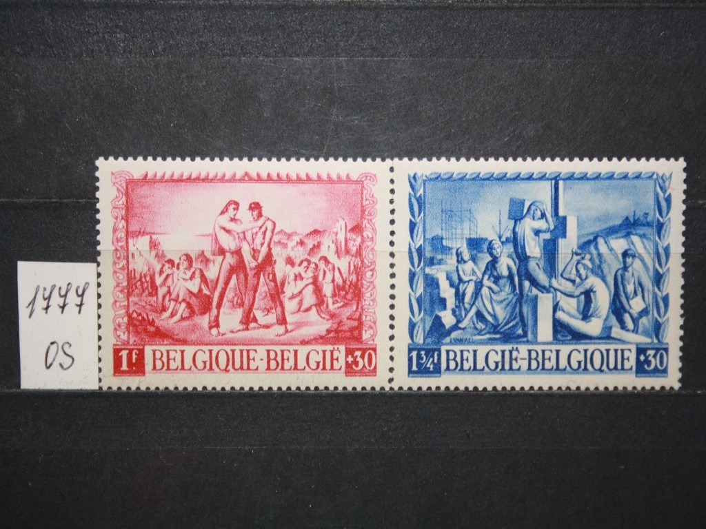 Фото марки Бельгия 1945г серия *
