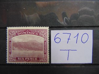 Фото марки Британская Доминика 1908г *