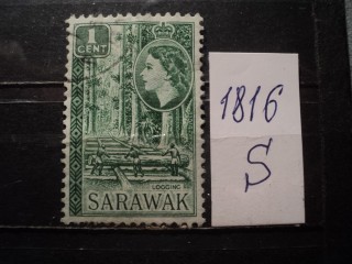 Фото марки Саравак 1954г