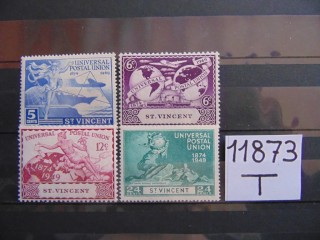Фото марки Британский Св. Винсент серия 1949г **