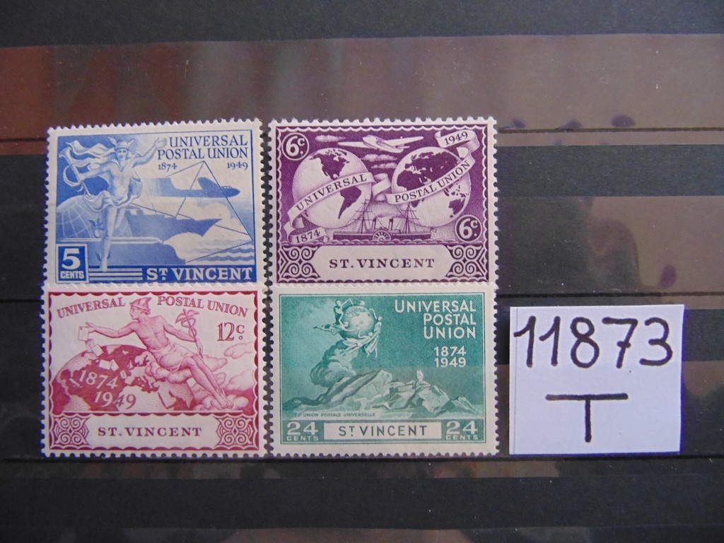 Фото марки Британский Св. Винсент серия 1949г **