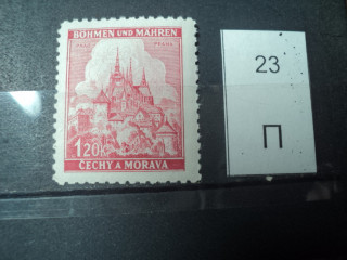 Фото марки Германская оккупация Чехословакии 1939-40гг **