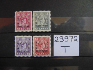 Фото марки Британская Св. Люсия серия 1951г **