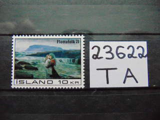 Фото марки Исландия марка 1971г **