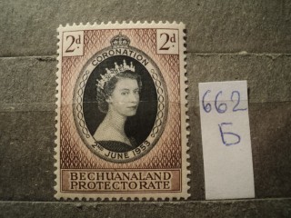 Фото марки Брит. Бечуанленд 1954г *