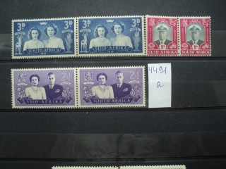 Фото марки Южная Африка сцепка 1947г **