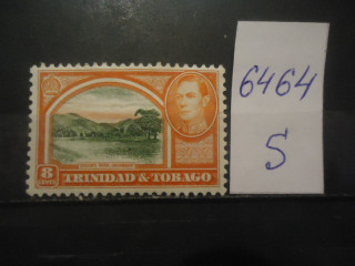 Фото марки Брит. Тринидади Тобаго 1938г *