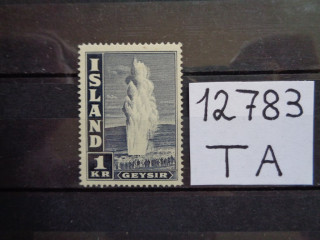 Фото марки Исландия 1945г *