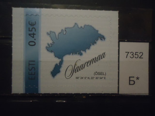 Фото марки Эстония 2012г (карты) **