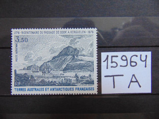 Фото марки Французская Антарктика авиапочта 1976г **