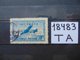 Фото марки Южная Корея авиапочта 1947г